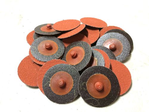 3M 2&#034; ROLOC ABRASIVE SANDING DISCS 60 GRIT 25 PACK USA MADE