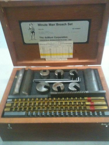 DUMONT #40 MINUTE MAN AMERICAN STANDARD BROACH SET