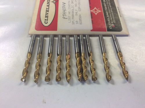 Cleveland 16129  2165TN  No.14 (.1820) Screw Machine, Parabolic Drills Lot of 10