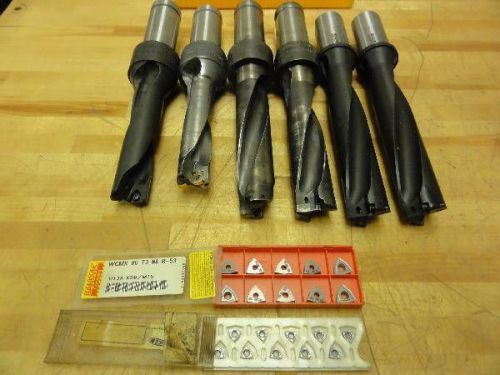 (6) Assorted Sandvik Coromant Coolant Through Drills, Insert Type, inserts