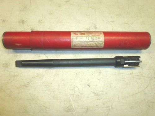 NOS! CLEVELAND 708 CARBIDE TIPPED ADJUSTABLE REAMER, 1-1/8&#034;, 2MT TAPER SHANK