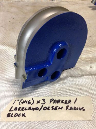 TUBE BENDER, PARKER 1&#039;&#039; x 3&#039;&#039; RADIUS BLOCK