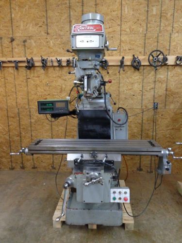 CAMTROL VERTICAL MILLING MACHINE 10 X 50 TABLE PF, DRO