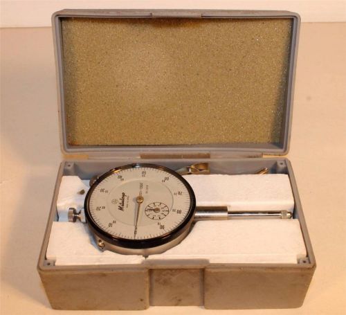 Vintage MITUTOYO Dial Indicator Series .001-1.000&#034; No. 2416 in Case NR