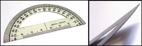 Vintage Sheet School Protractor, NOS, Argentina 1950 (Ref #1732)