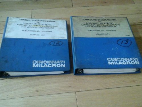 Acramatic control reference manuals vol. 1 &amp;2