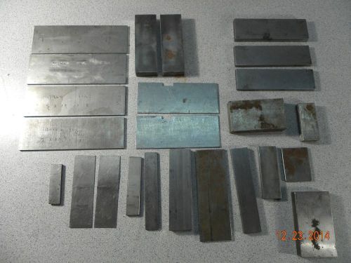 Machinist parallels &amp; set up miscellaneous steel pieces 10 pounds flat rate ship for sale