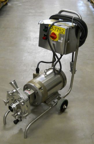 Stainless Steel 1.5 1 1/2 HP Horsepower  Single Speed Centrifugal Sanitary Pump