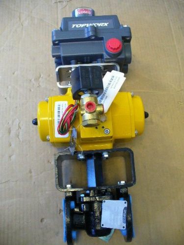 Assembly of Xomox 1&#034; Plug Valve, Valve Top, Acutator and Solenoid Valve