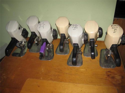 Lot of 7 yamato ycm 40 industrial stand up  rotory fabric cutters for sale