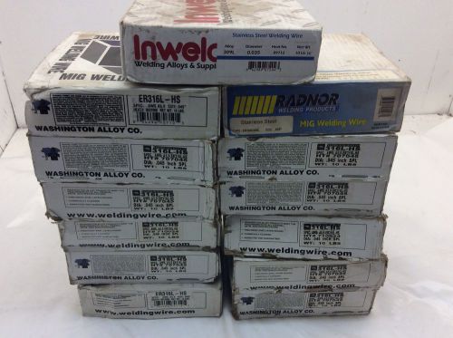 (1) LOT OF STAINLESS STEEL MIG WIRE INWELD RADNOR WASHINGTON ALLOY