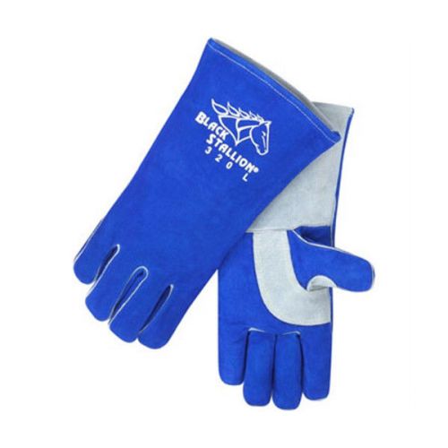 Revco Black Stallion 320 CushionCore Split Cowhide Stick Welding Gloves, Small