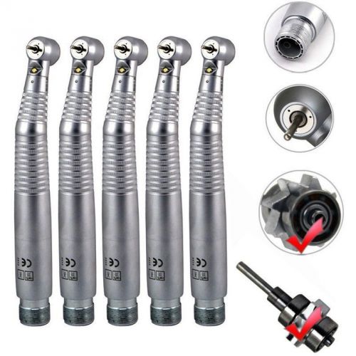 5x LED Self-power Kavo Style High Speed Handpiece Fiber Optic Push Button 2Holes