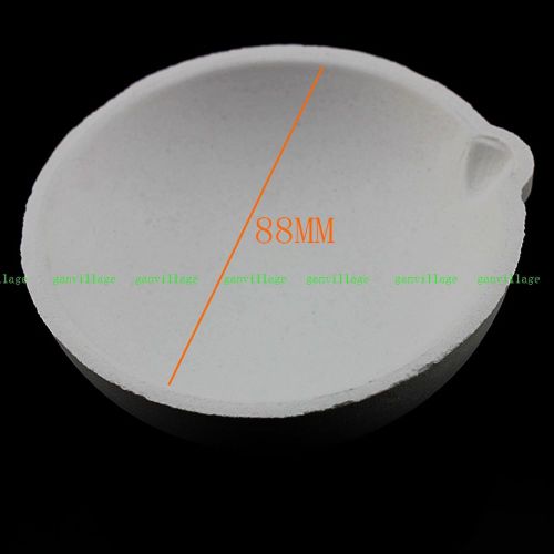 1PC SiO2 Silica Quartz Crucible Smelting Bowl Dish Melting Gold Silver DIA. 88mm