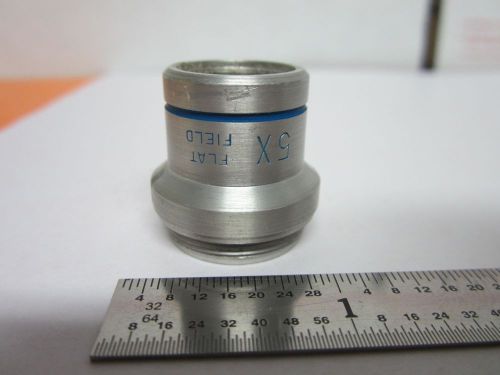 MICROSCOPE PART OBJECTIVE BAUSCH LOMB 5X OPTICS AS IS BIN#B3-D-25