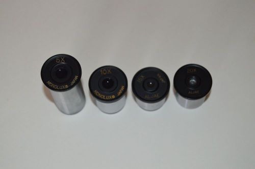 Monolux and ALJAE Microscope Objective Lot 5x,10x,15x,20x