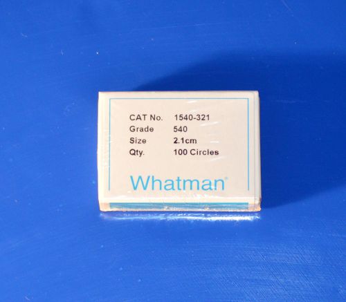 Whatman hardened ashless filter paper 2.1cm dia. 8 micron grade 540  100 circles for sale