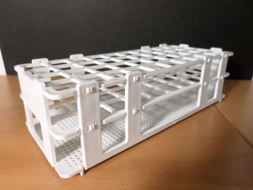 Bel-art no-wire plastic folding 40-position 20mm test tube rack holder support for sale