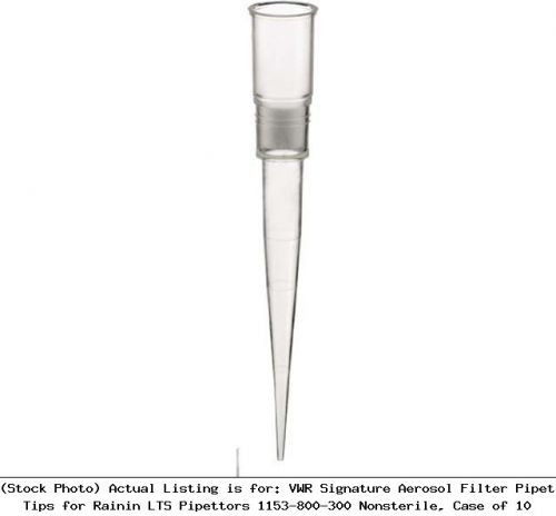 Vwr signature aerosol filter pipet tips for rainin lts pipettors 1153-800-300 for sale