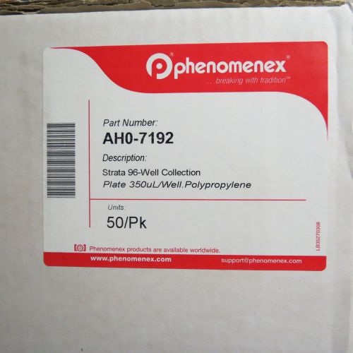 Case/ 50 Phenomenex Strata 96 Well Collection Plates 0.35mL AH0-7192