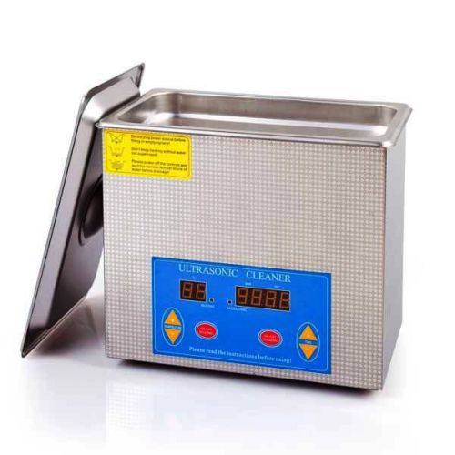 Stainless steel ultrasonic cleaner w/timer heater argo auc4008-v 120 watt 110v for sale