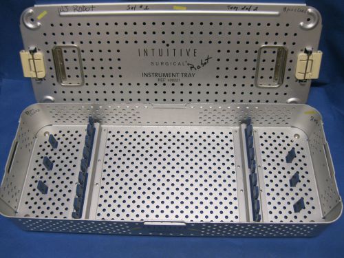 INTUITIVE REF # 400221 INSTRUMENT STERILIZATION CASE/TRAY 24&#034; x 10&#034; x 4&#034;