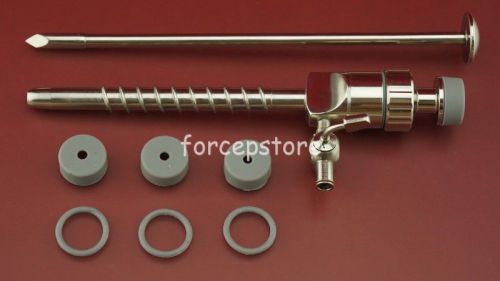 New 5.5x95 mm Magnetic Seal Trocar Cannula + Screw Laparoscopy