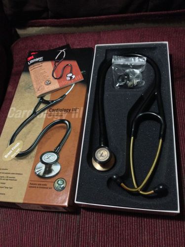 3M Littmann Cardiology III Stethoscope Brass Finish/Black Tubing