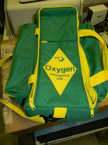 Zee emergency oxygen bag - fabric with some supplies, no oxygen bottle for sale