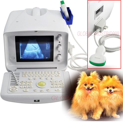 A  veterinary vet ultrasound machine scanner w 3.5mhz convex probe 3d software for sale