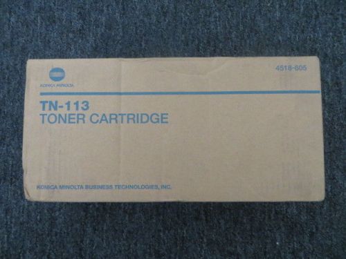 KONICA MINOLTA TN-113 4518-605 BLACK TONER CARTRIDGE NEW! ORIGINAL MANUFACTURER!