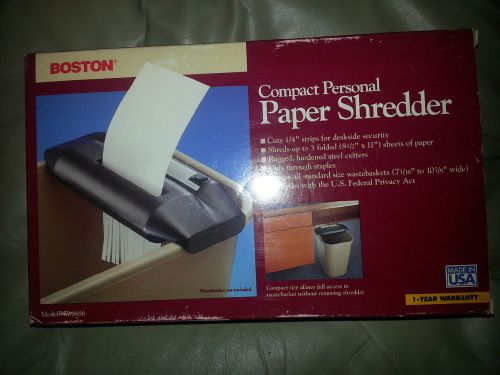 Boston compact personal paper shredder  model n0. 1686 for sale