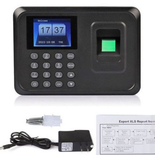 Usb tcp/ip password fingerprint time recorder clock attendance employee salary 1 for sale