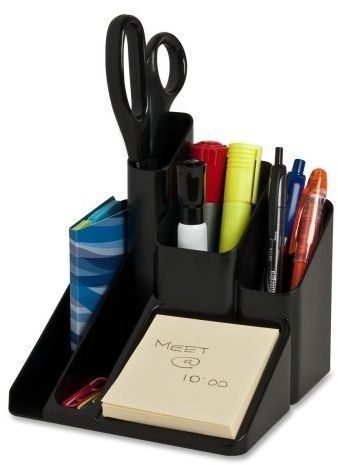 Desk Organizer Partments In. Black Spr11877