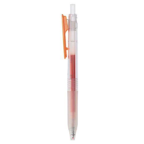 MUJI Moma Gel ballpoint pen knock type 0.5mm Orange from Japan New