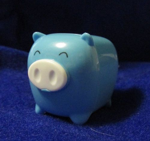 Cute Little Blue Pig Novelty Pencil Sharpener