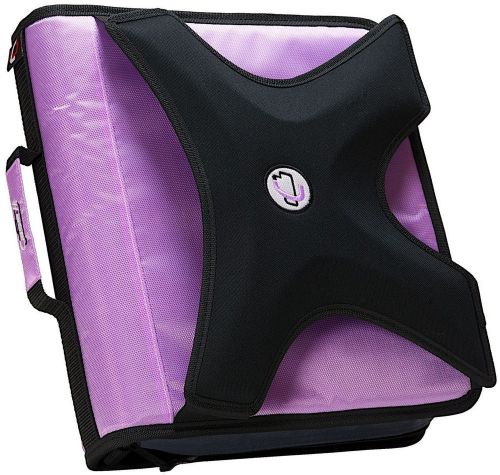 Case-it X-Hugger 2-Inch Round Ring Zipper Binder with Book Holder - X-350-LAV