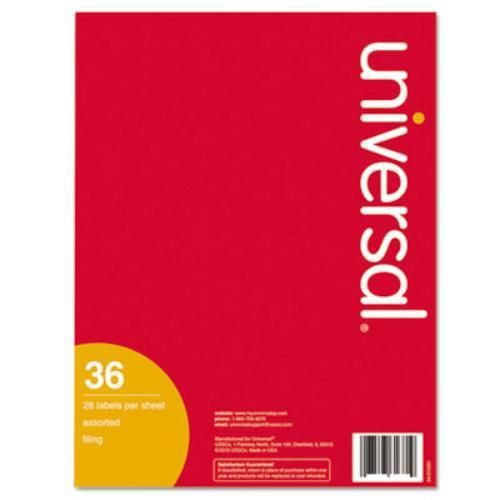 Universal Office Products 40116 Permanent Self-adhesive Color-coding Labels,