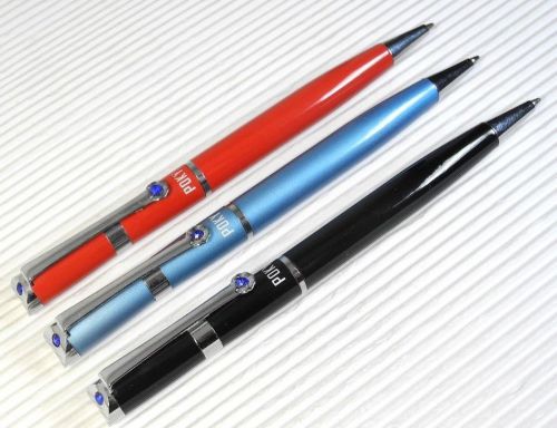 3 colours POKY bp 158 ball point pen 2 poky refills( Parker style ) BLACK ink