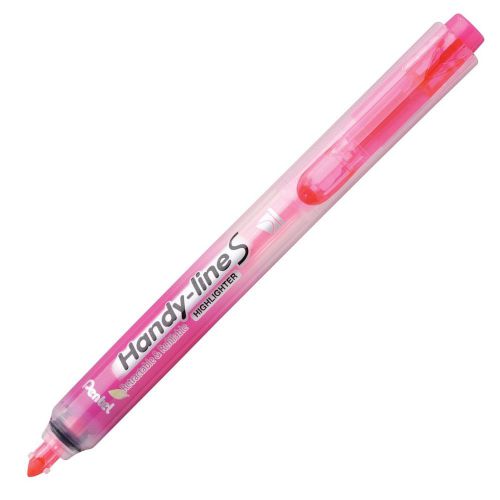 Pentel Handy-line S Highlighter, Pink (Pentel SXS15P) - 12/pk