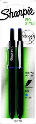 Sanford Sharpie Pen Retractable Fine Point 2 Count Blue