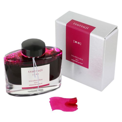 Pilot Iroshizuku Bottled Fountain Pen Ink, Tsutsuji, Azalea, Dark Pink (69216)