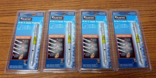 Lot of 4 Quartet 4-in-1 Laser Pointer 4 units class II approved for school use
