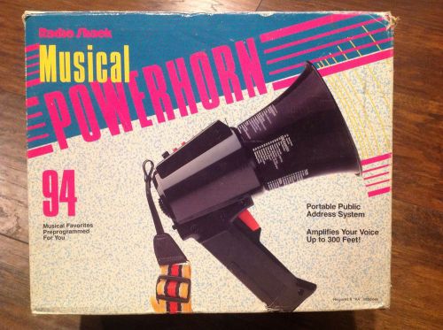 Radio shack musical powerhorn portable pa system megaphone, 32-2037 for sale