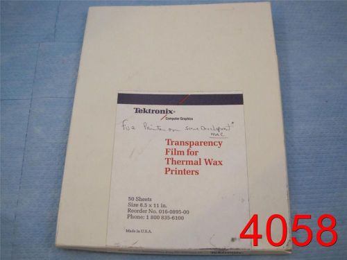 4058 LOT 50 Tektronix 016089500 Transparency 8.5x11in