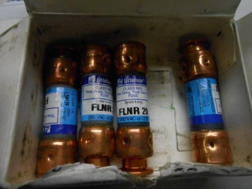 NOS LITTLEFUSE FLNR20 TIME DELAY DUAL ELEMENT CURRENT LIMITING FUSE(4)  -18L3#1