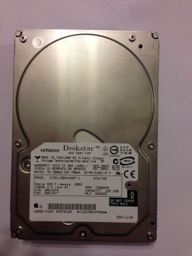 180GB Hitachi  IC35L180AVV207-1 08K1874 H69205 655-1118 3.5&#034; IDE