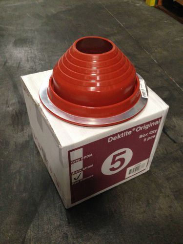 No 5 Dektite Silicone HIGH TEMP Pipe Flashing Boot for Metal Roofs