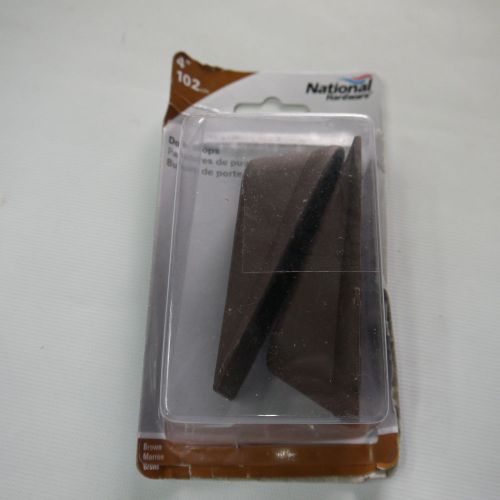 National Hardware V334 4&#034; Door Stops in Brown (not sealed)