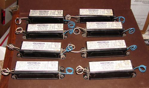 Ballast Universal 202-B-TC-P , 120 Volt, for one F30W or F40W, Lot of 8 Ballasts